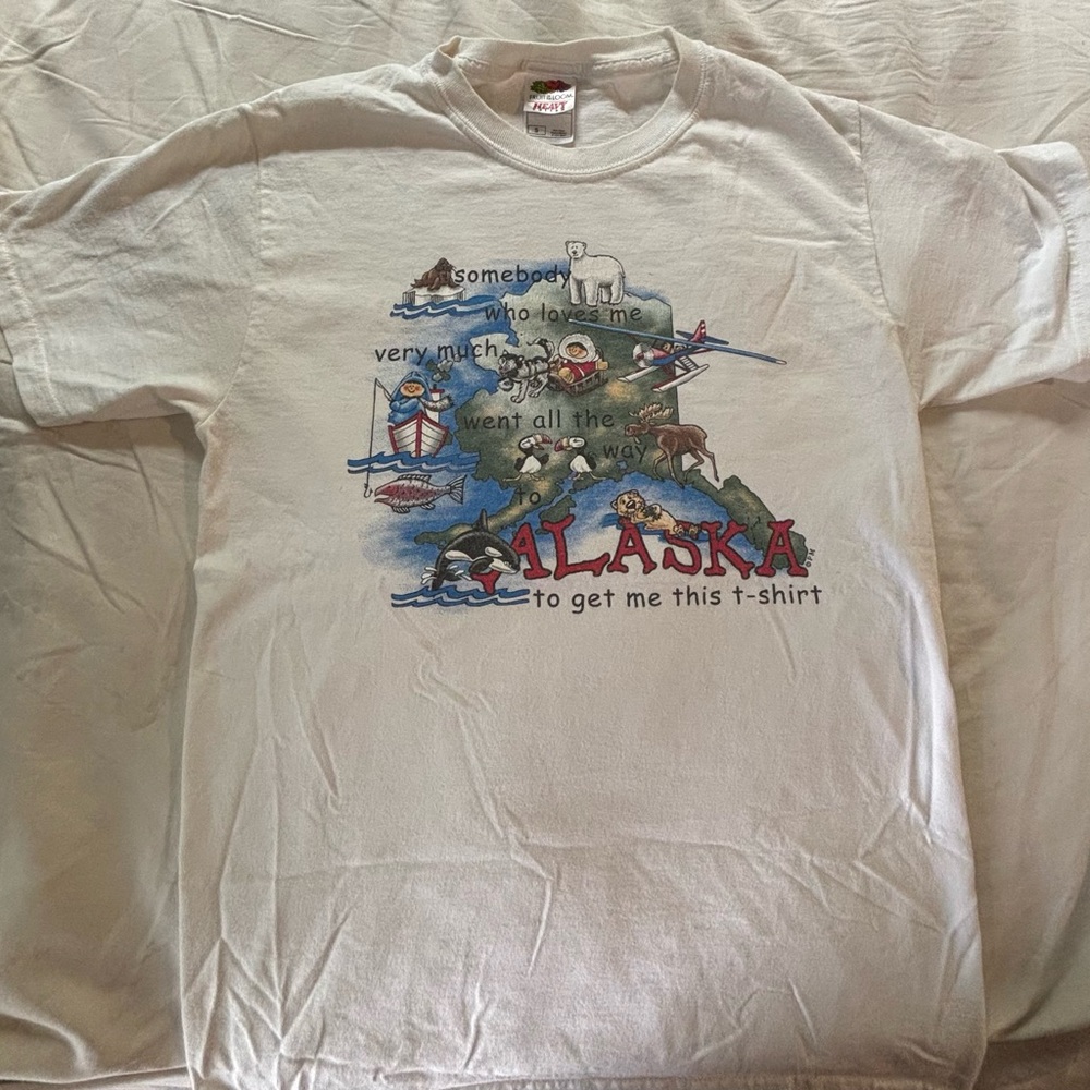 Alaska Graphic T-Shirt - White #graphictee #streetwear